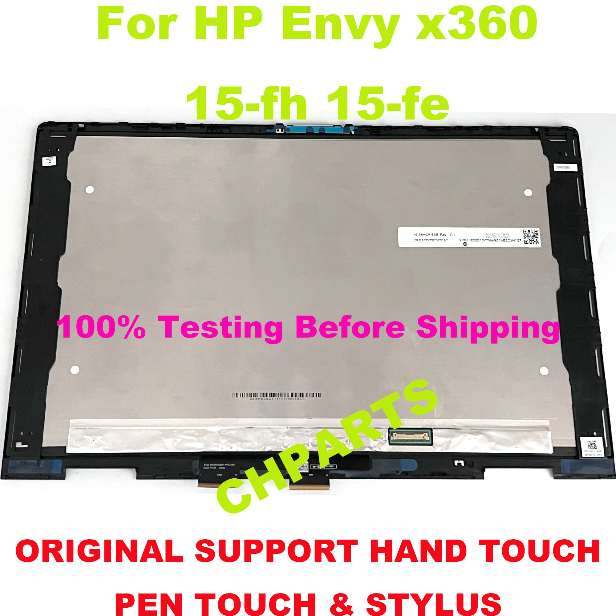 lcd touch screen digitador conjunto de exibicao painel fhd apto para hp envy x360 15 fh 15 fe em 1 01