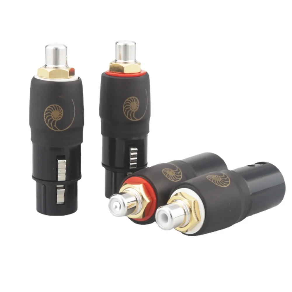 

Cardas XLR 3 Pin Male/Female to RCA Female Audio Jack Adapter Plug Connector speakon connector amplifier hifi