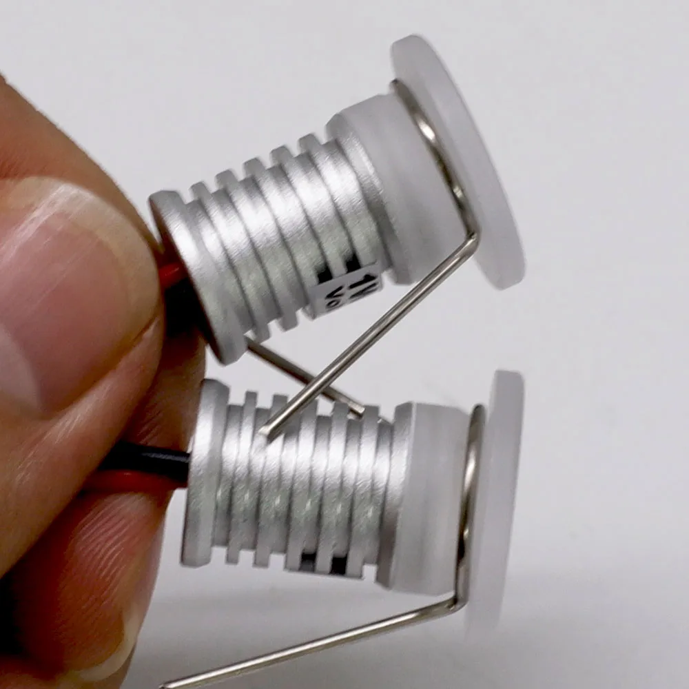 1W Mini LED Spotlight Ceiling 12V Dimmable Small Recessed Down Light Showcase Verander Kitchen Plinth Step Wall Stair Lamps