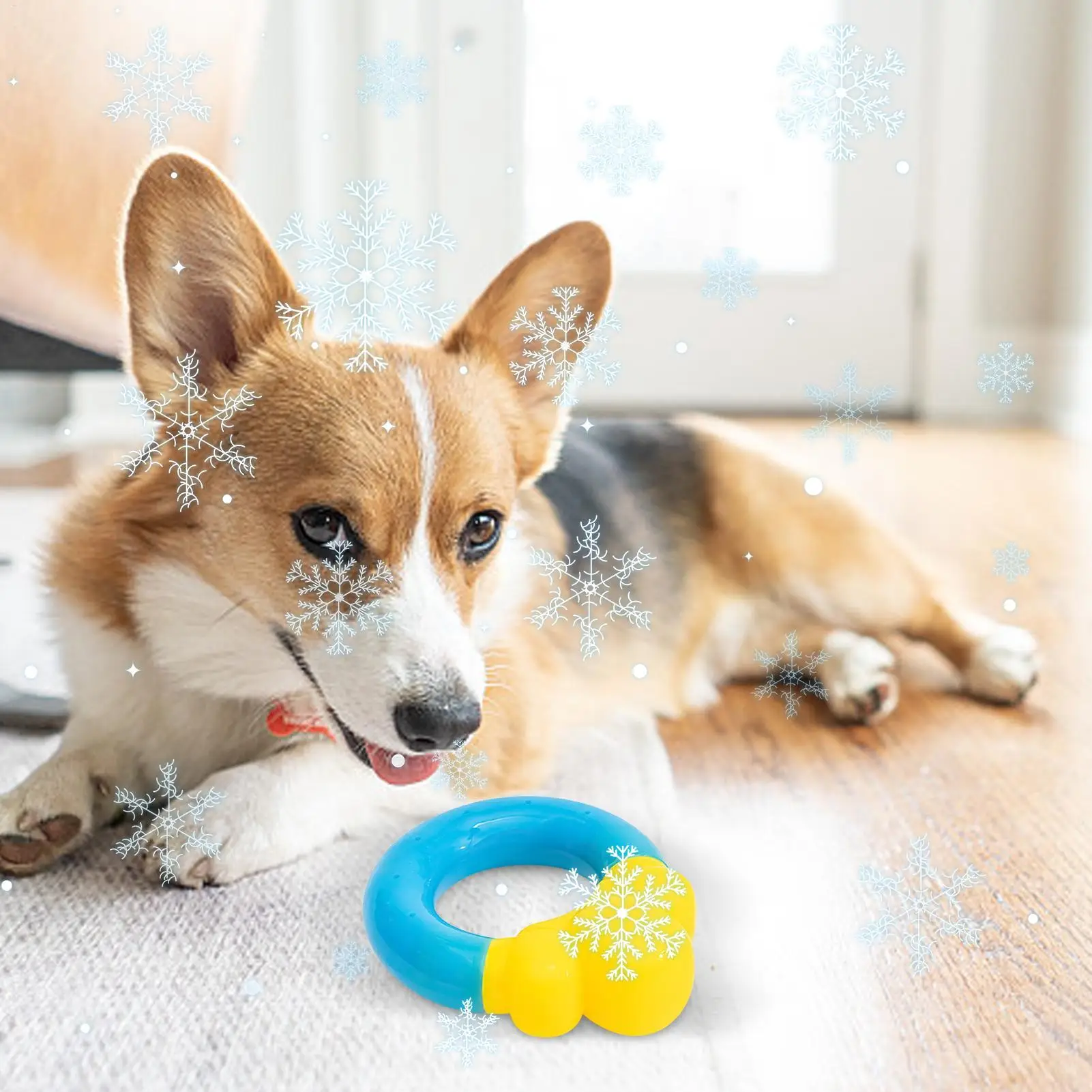 Juguete de agua para perros, Donut, juguete de natación para perros, suministro para el cuidado de mascotas, juego interactivo de piscina para nadar, masticar en clima caliente, entrenamiento en el patio trasero