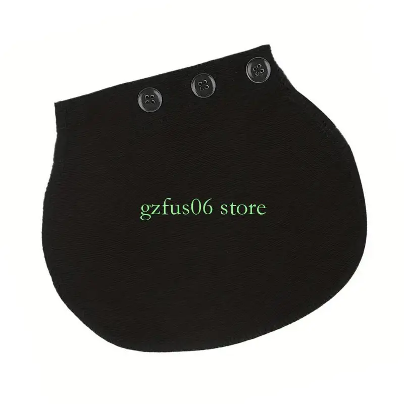 

D5QF Elastic Belly Expansion Button Extender for Maternity Pants Triple Hook Design Breathable Daily Comfortable Accessory