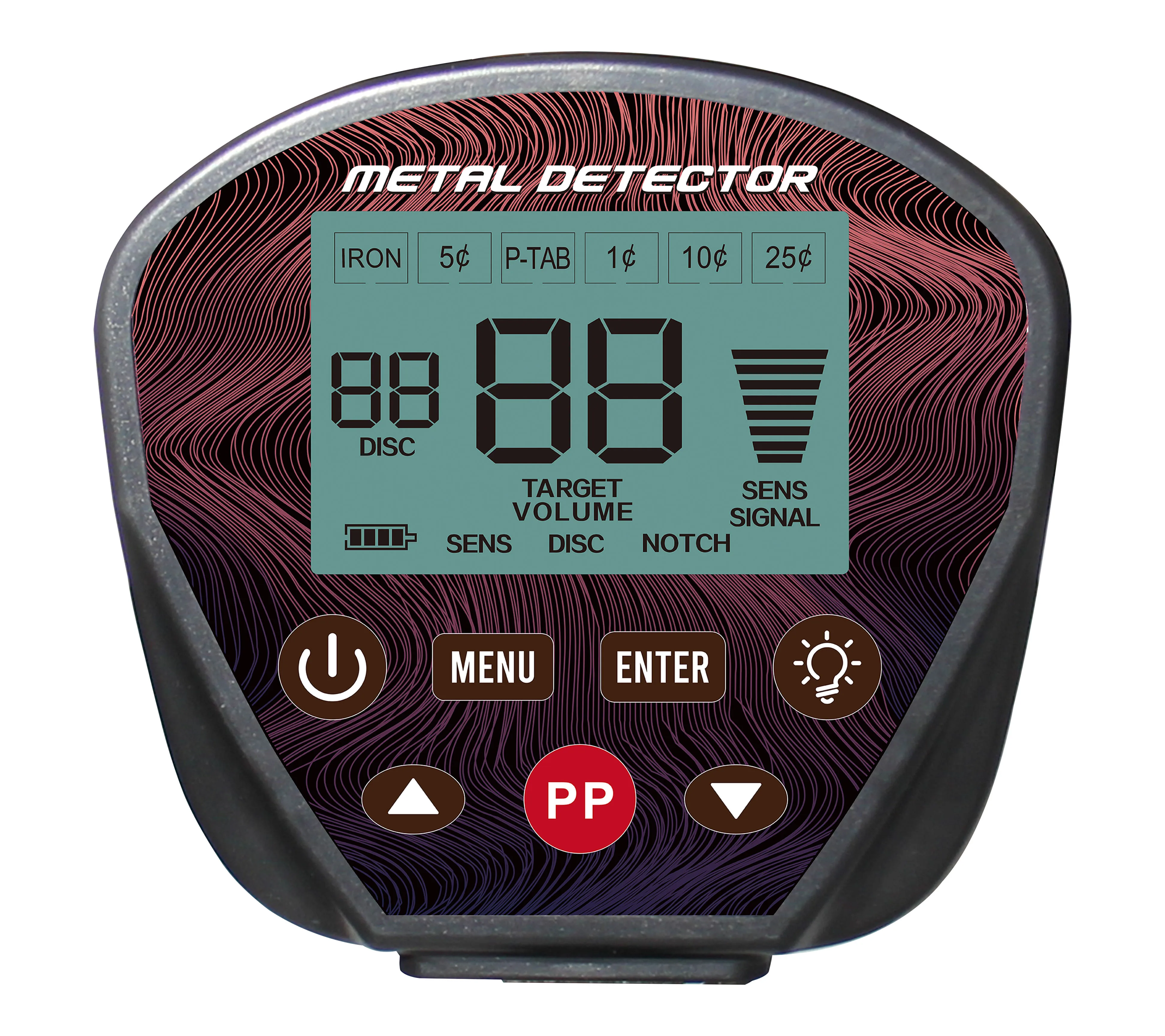 MD-820 Gold Metal Detector Deep Seeking Ground Scanner High Depth Accuracy for Treasure Hunting Jewelry Finding