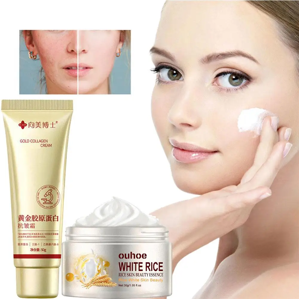 Collagen Wrinkle Cream Reduce Wrinkles Deeply Moisturizing Facial Skin Hydrated Shiny Improves Skin Sagging Gentle Skin Care