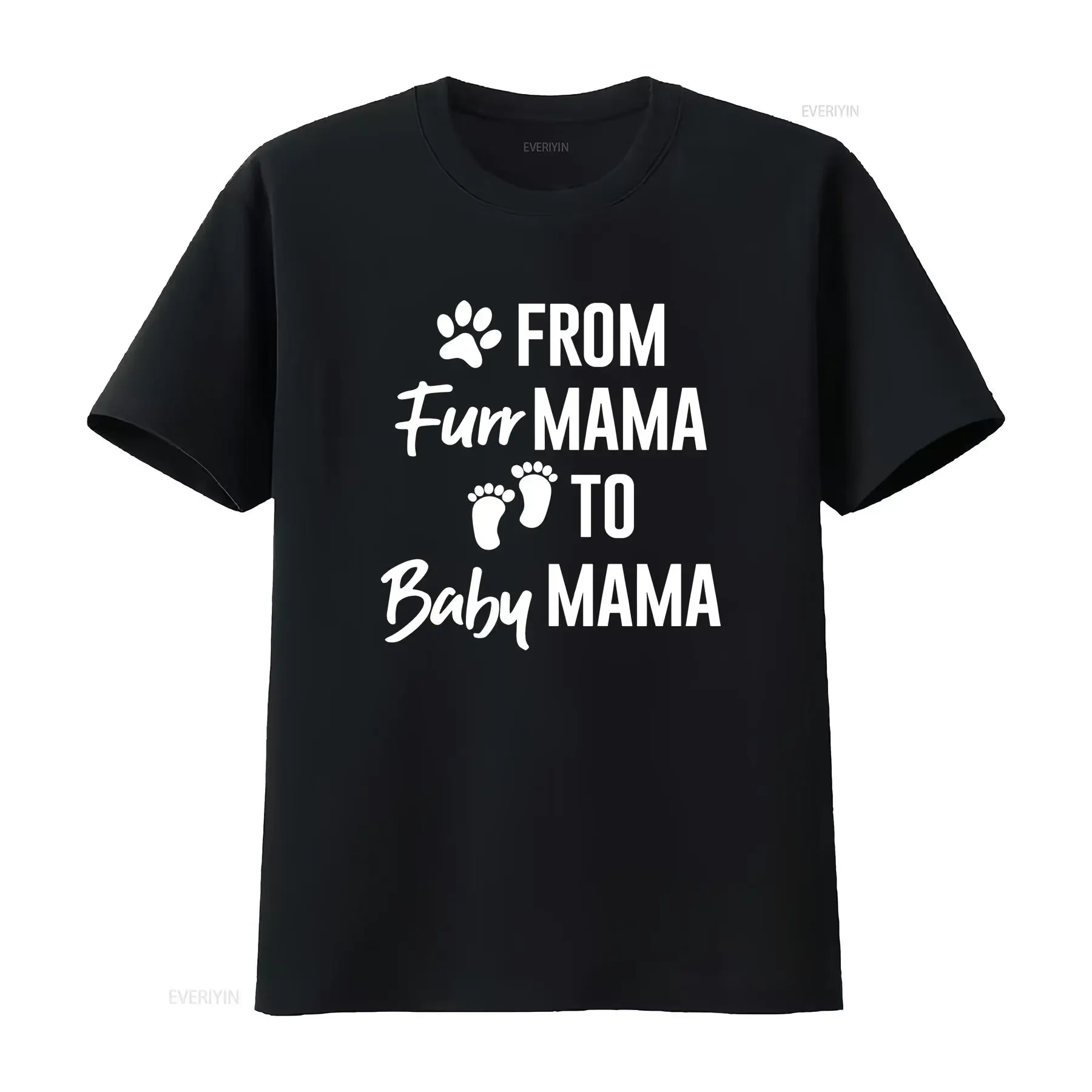 From Fur Mama To Baby T Shirt Pregnancy Announcement Dog Mom New s for Expecting vintage Washed Stylish designer clothes Soft