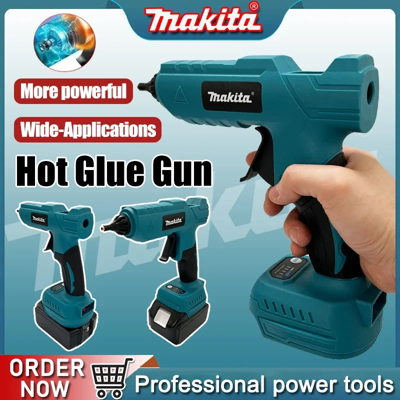 

Makita Cordless Electric Hot Melt Glue Gun 18V Battery 11mm Glue Stick Hot Melt Welding Hot Air Gun for Home Crafts DIY