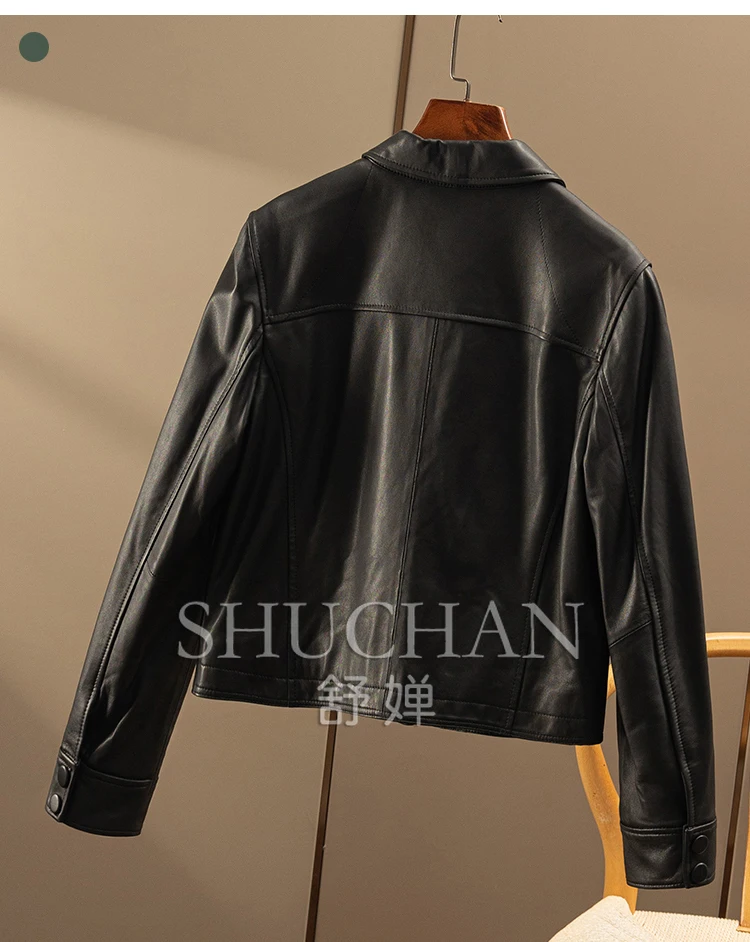 2025 Sheepskin Leather Jacket Women Blazer Femme  Real Leather Jacket Women Fashion Casaco Feminino