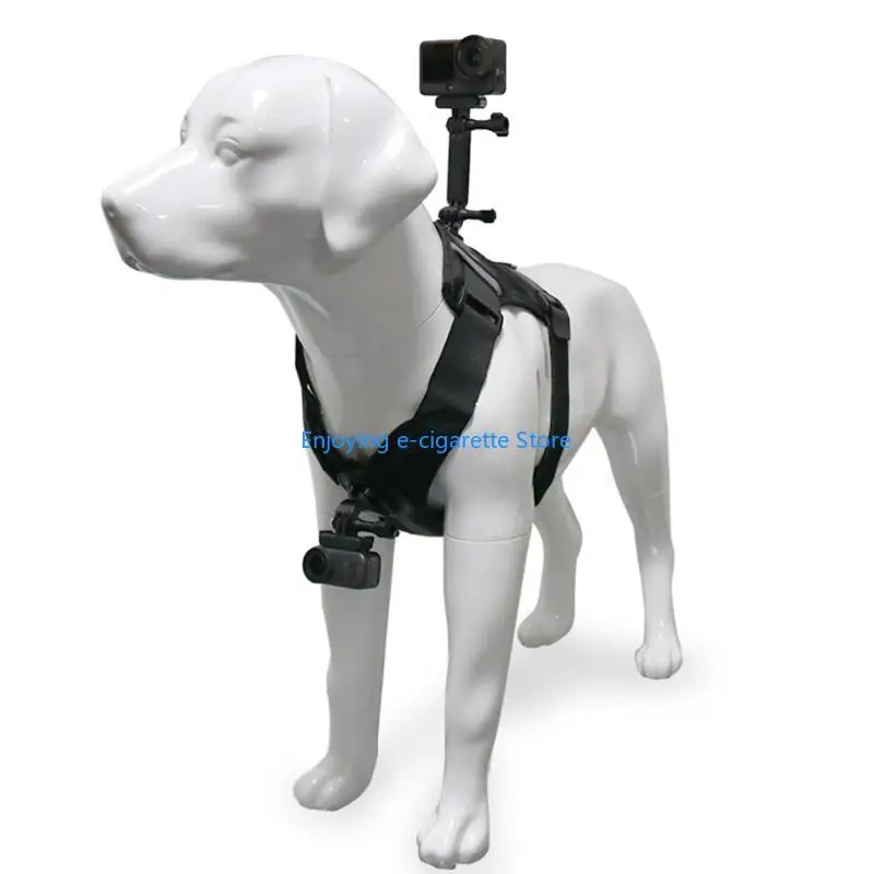 Action Kamera Hundegeschirr Halterung Bequeme Kunststoff Hundegeschirr Kamera Halterung Weste Brust und Rücken Fixierung für – Detail 10