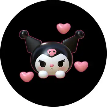 Kreslený roztomilý kuromi uvítací světlo projekční lampy na dveře auta hd ambientní světlo indukční projekční lampa otevřít dveře dekorace auta 8 nejlepší prodej Světlo korunních dveří Toyota - №4