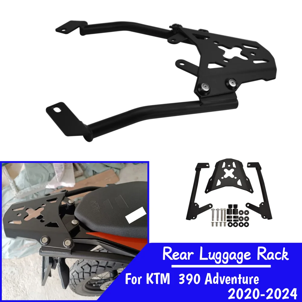 390ADV Rear Luggage Rack For KTM 390 Adventure Adv 2020-2024 Motorcycle Tail Carrier Case Support Shelf Holder Bracket