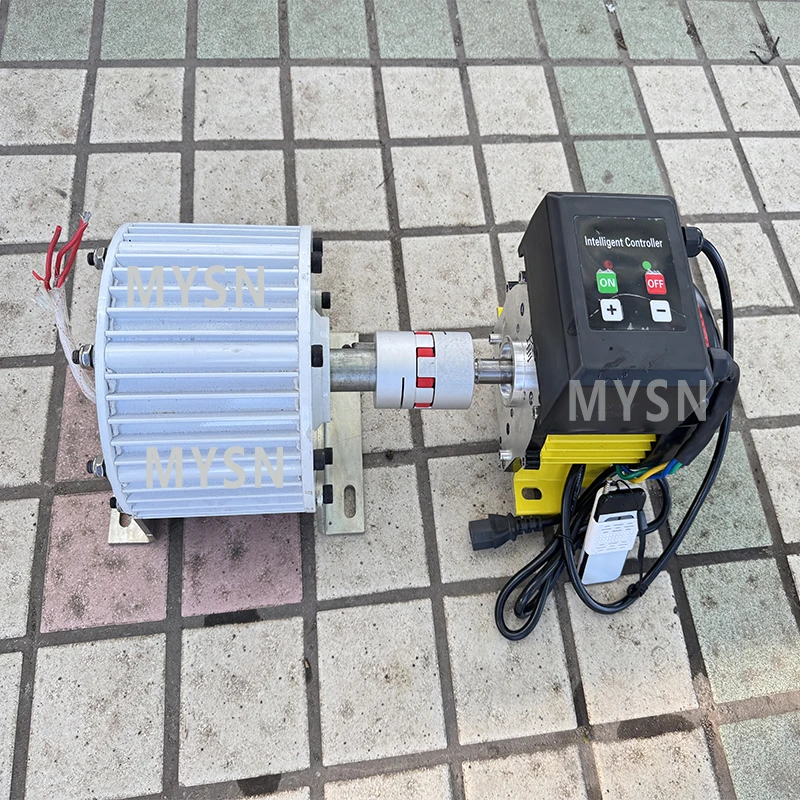 48 فولت 96 فولت 110 فولت 220 فولت 380 فولت مولد 3 المرحلة نظام توليد الطاقة بدون تروس 10KW 30KW مولد المغناطيس الدائم مع محرك تيار مباشر #2