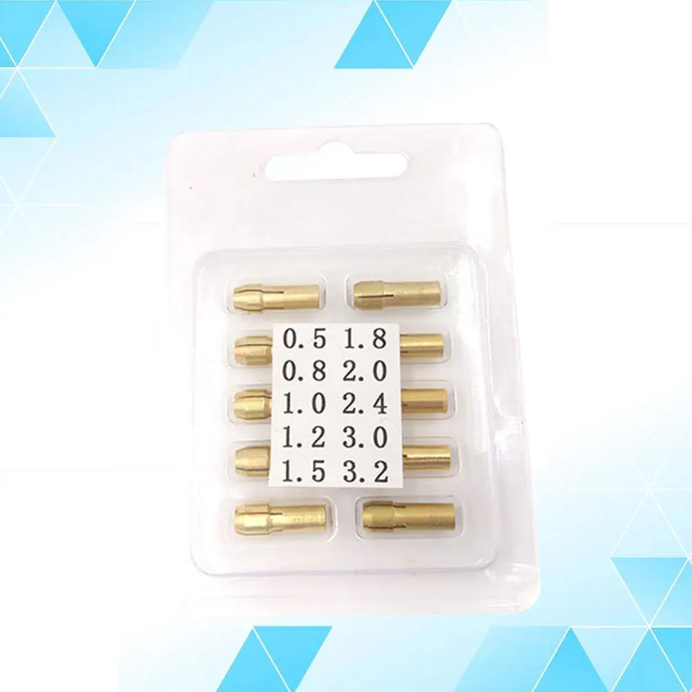 

20pcs Small Electric Grinder Chuck 4.8Mm Brass Collet For Rotary Tools Woodworking Drilling Repair Tool Parts Rotary
