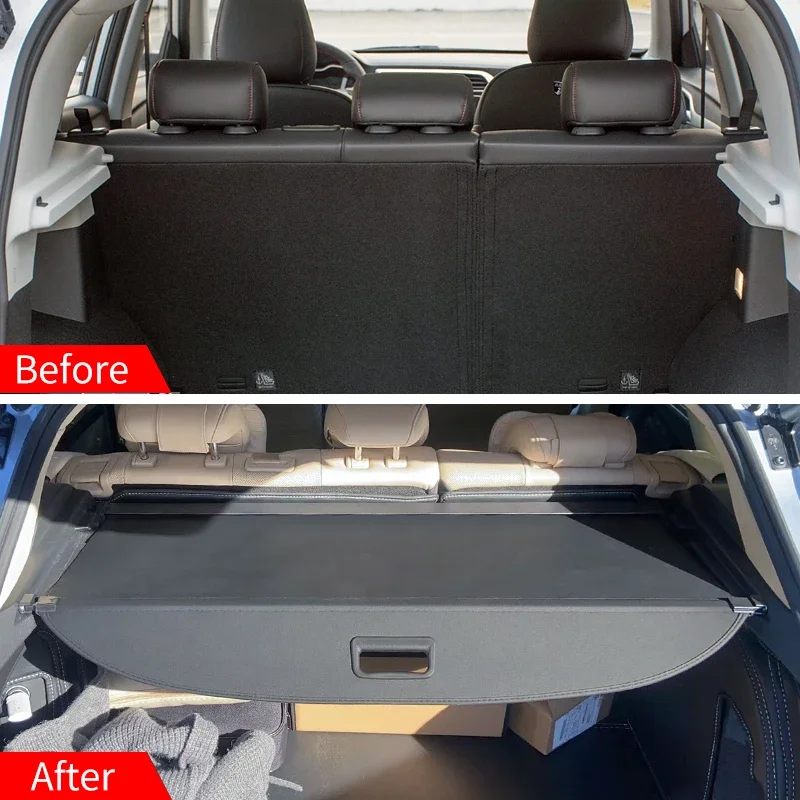 For MG ZS 2017-2022 Rear Trunk Shielding Shade Interior Accessories Retractable Trunk Cargo Cover