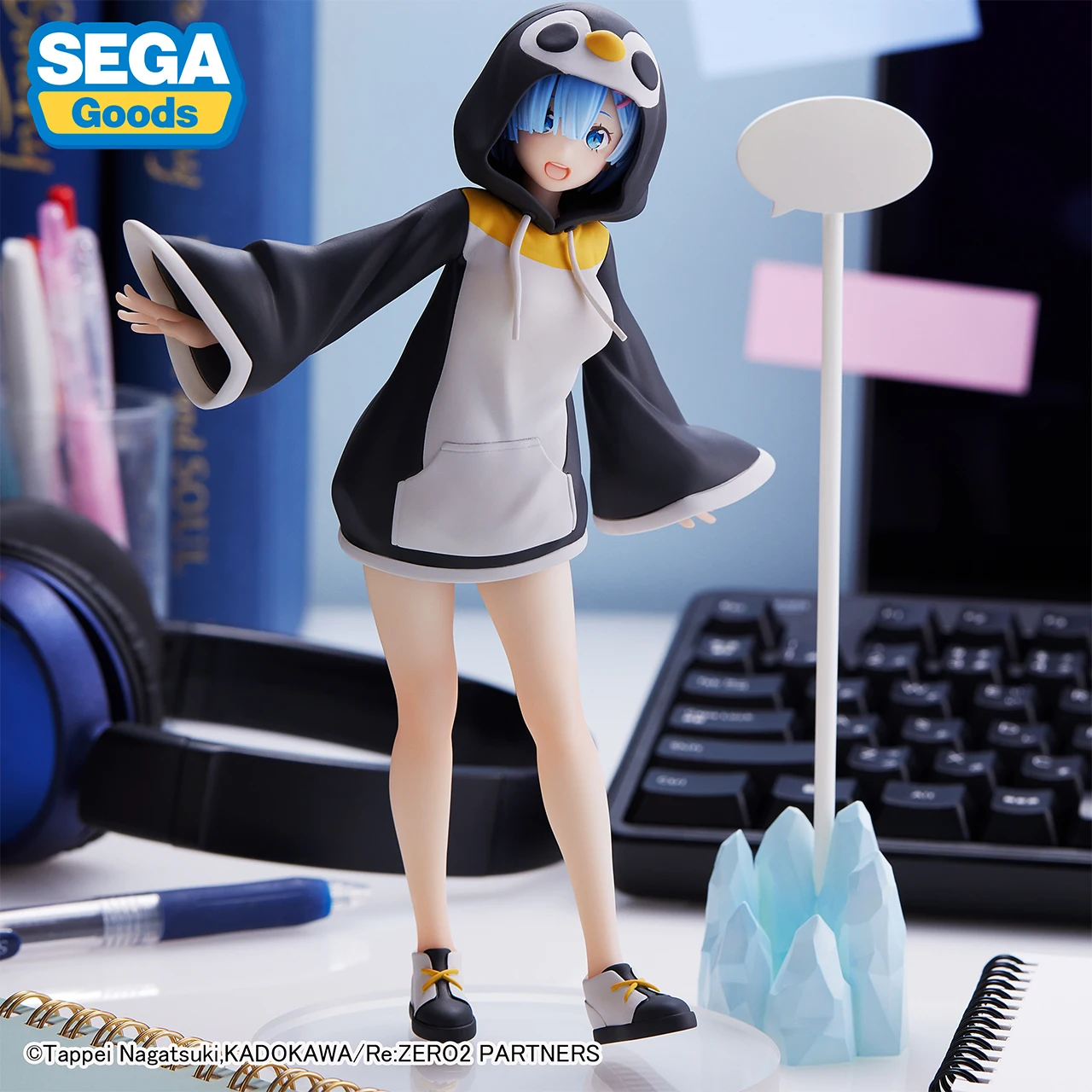 SEGA Re:Life In A Different World From Zero Rem Ram Anime Figure Penguin Suit Action Collection Model Toy Kids Xmas Gift