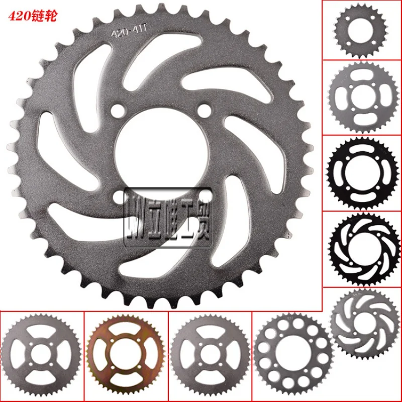 420/428 Chains 35T/37T/39T/41T/43T/45T/48T Chain Rear Back Sprocket for Dirt Pit Bike 125/140/150/160cc CRF70  TTR100 KLX65