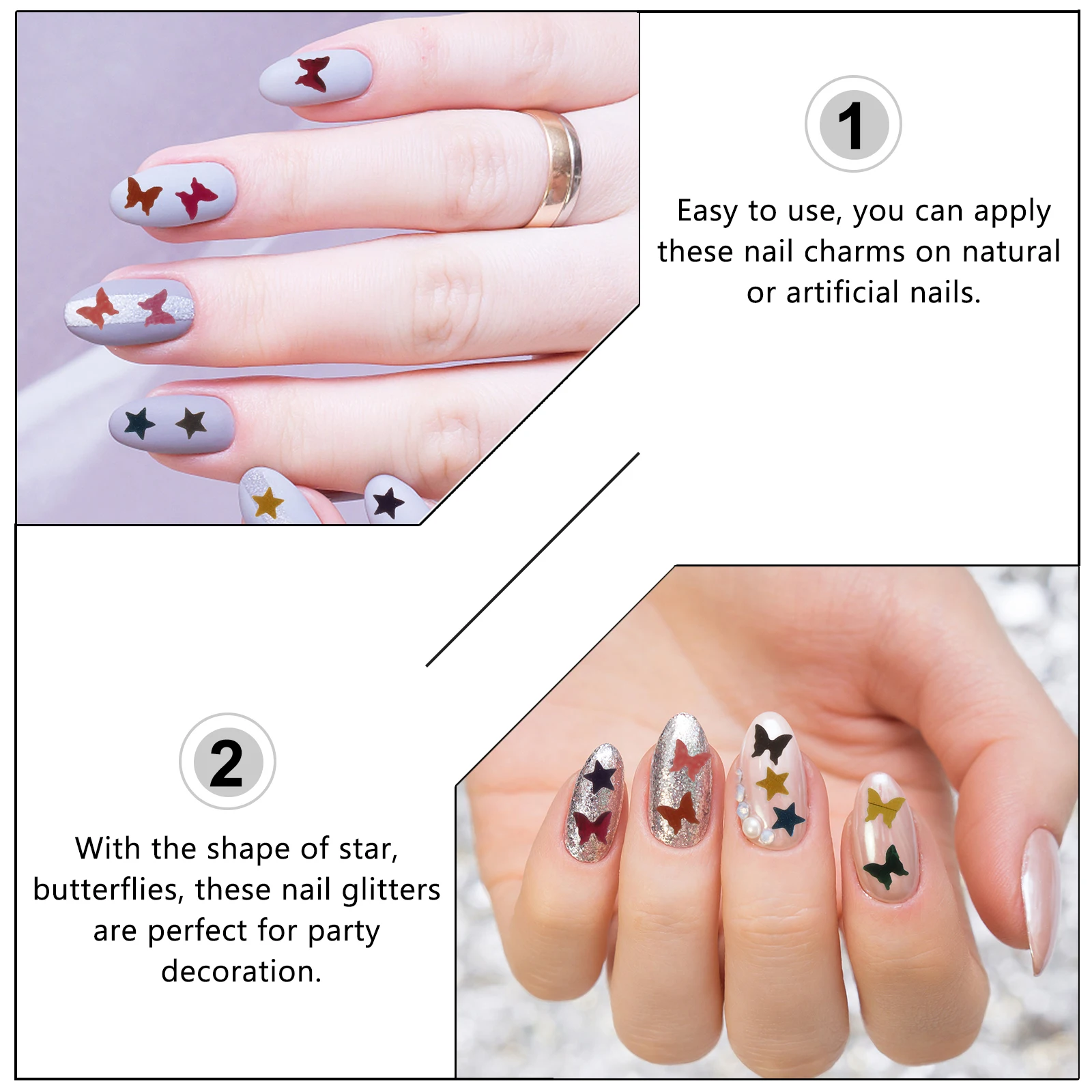 

Nail Glitter Sequins Shape For Nail Art Decoration Diy Manicure Craft Glitter Sticker Supplies