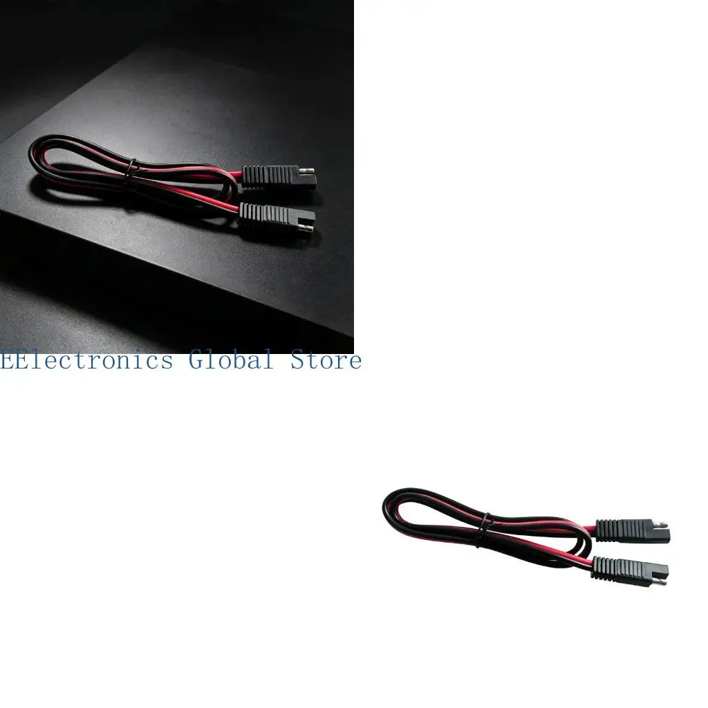 462B Motorcycle Battery Extension Cable 2 Pin 1 Meter Wire for Solar Battery Routing, Car Power Transfer, Everyday Battery Work