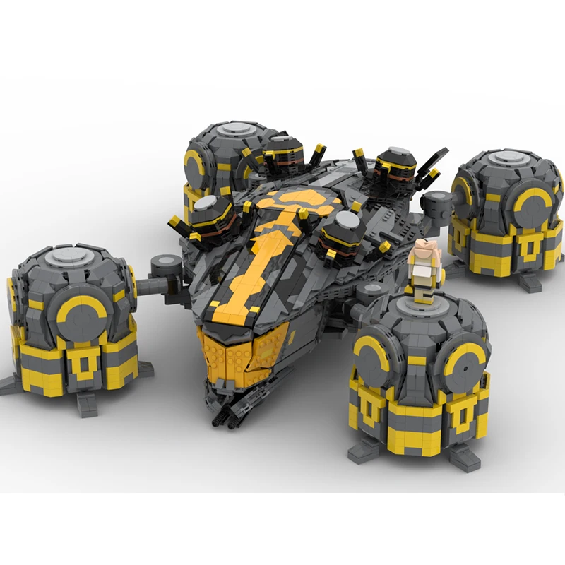 

5498 шт. MOC The Tetrapod Stellares, лезвия, строительные блоки, рождественский подарок, головоломки, строительные игрушки, ручная сборка для родителей и детей