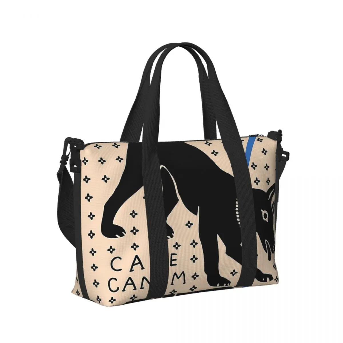 

CAVE CANEM Коврик для ванной Пляжная дорожная сумка Большая вместительная сумка-тоут для тренажерного зала Йога Женская дорожная сумка для покупок