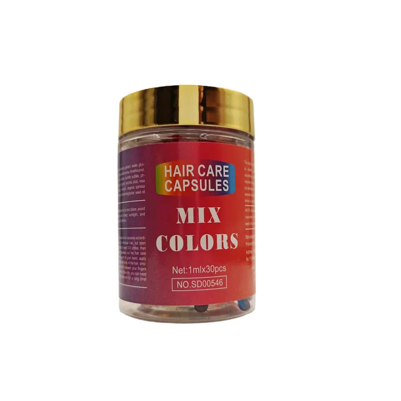 Capsule de vitamine Anti-perte de cheveux, 30 pièces, huile complexe de kératine, sérum pour cheveux lisses et soyeux, masque pour réparation des frisottis endommagés