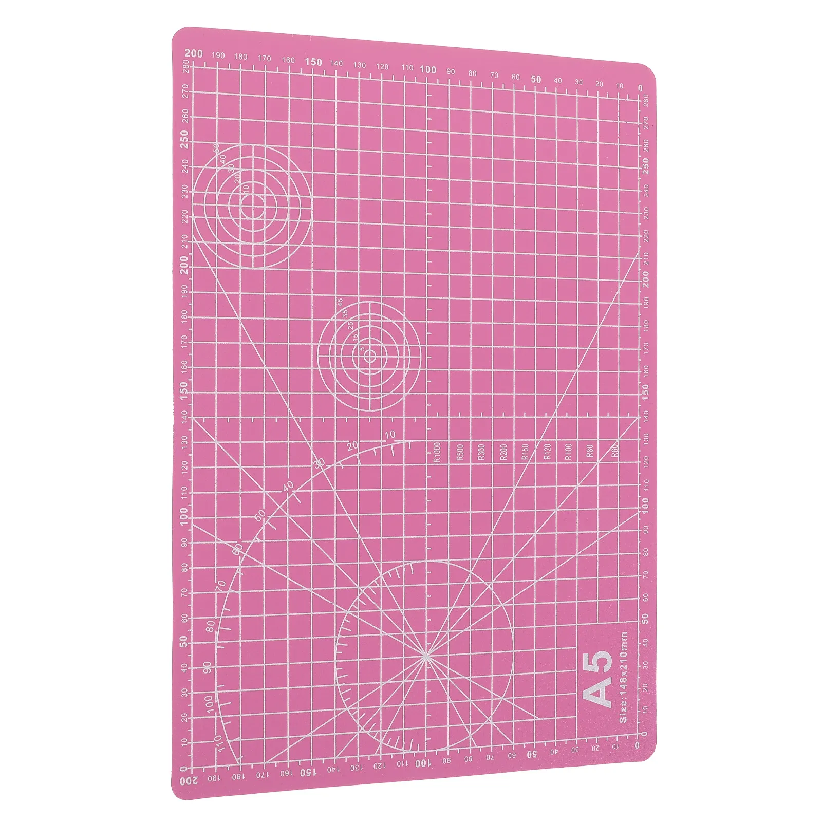 Pink A5 Cutting Mat Double Sided Self Healing Craft Board Scrapbooking Sewing Hobby Arts Grid Measurement Quilting Cutting Mats