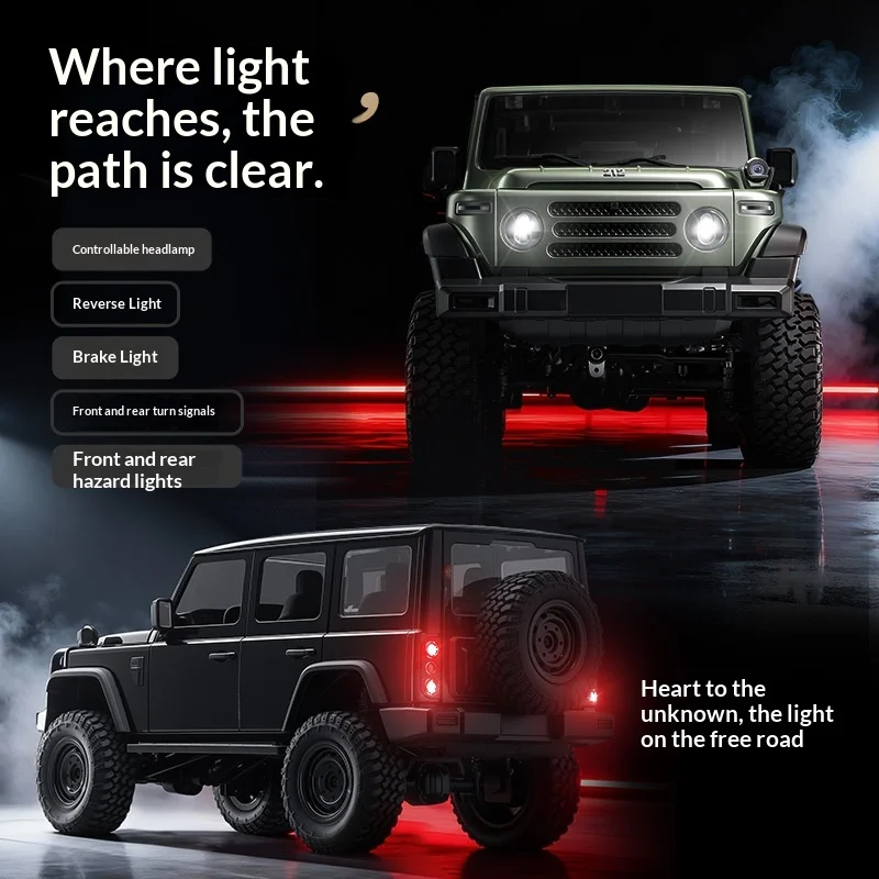 MN Model MN212 RC Off Road Car 4WD Full Proportional Climbing Vehicle With Controllable LED Light For Adult Hobby
