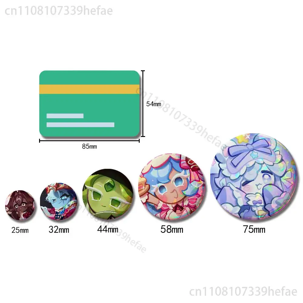 C-Cookie Game R-Run Insignia Badge Case For Decoration 44mm 32mm 58mm Round Tinplate Pin Brooch Gift