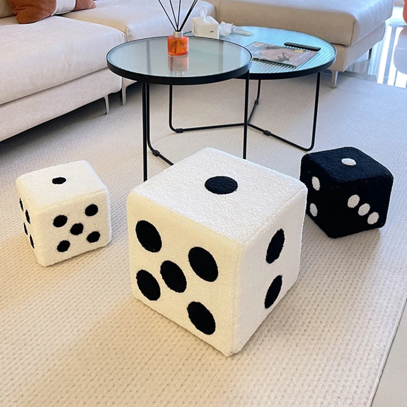 Creative Dice Stool Shoe Changing Seat, Internet Celebrity, Living Room Sofa, Floor to Ceiling Decorations