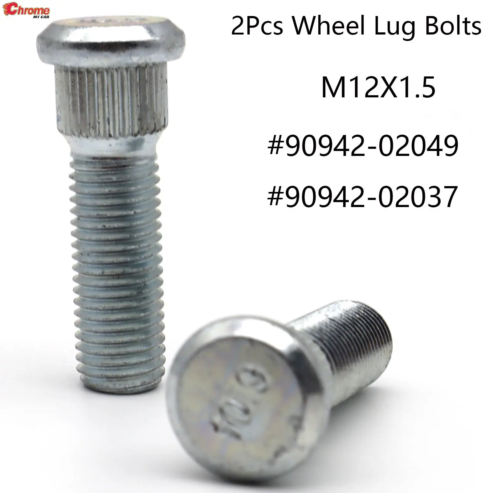 2x Car Wheel Lug Bolts Nuts Accessories For Toyota 4Runner Avalon Camry Corolla Scion xB xD Lexus GX460 90942-02049 90942-02037