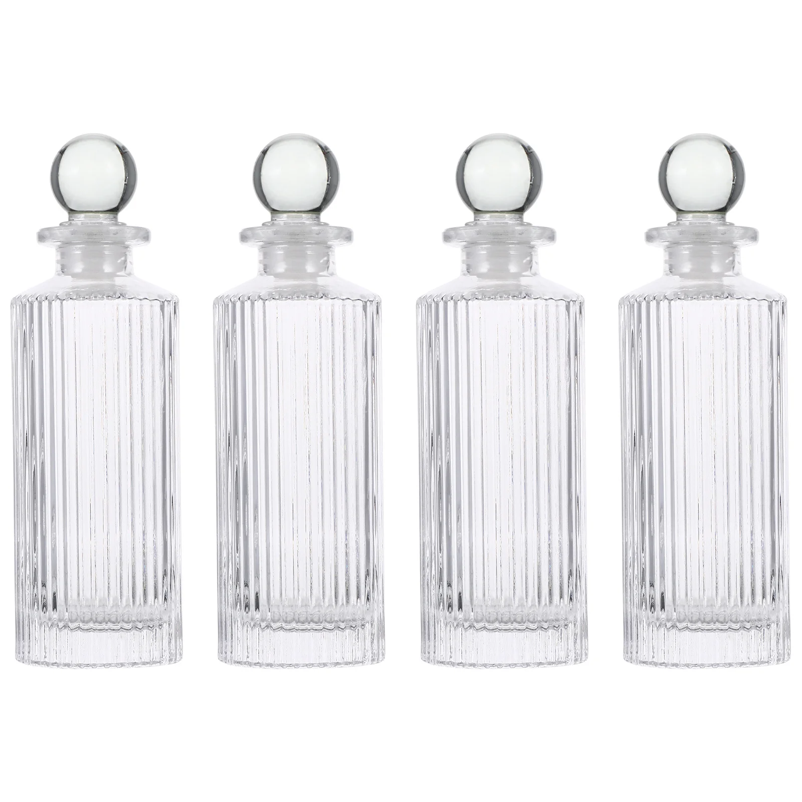 

1Set Glass Aroma Diffuser Bottles 150ml Clear Fragrance Container Essential Oils Holder for Home Office Glass Diffuser Bottles
