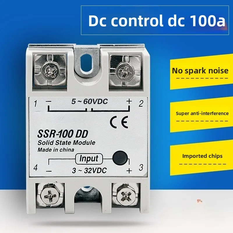 DC-DC12V24V60V Touchpoint-free Relay SSR-100DD Solid State Relay