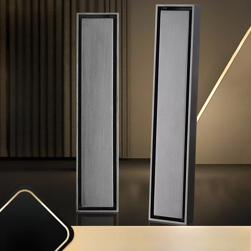 

304 Stainless Steel Long Invisible Floor Drain with Large Displacement Anti Odor Core, Bathroom and Shower Room Floor Drain