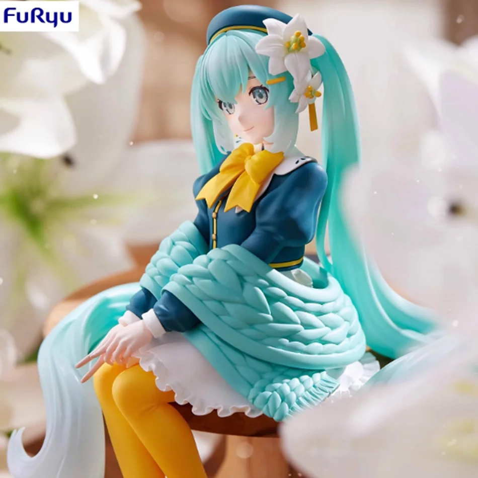 Neue Hatsune Miku Anime-Figur Blumenfee in Sitzposition PVC-Actionfigur Modell Spielzeug Dekoration Sammlerstück Geschenk