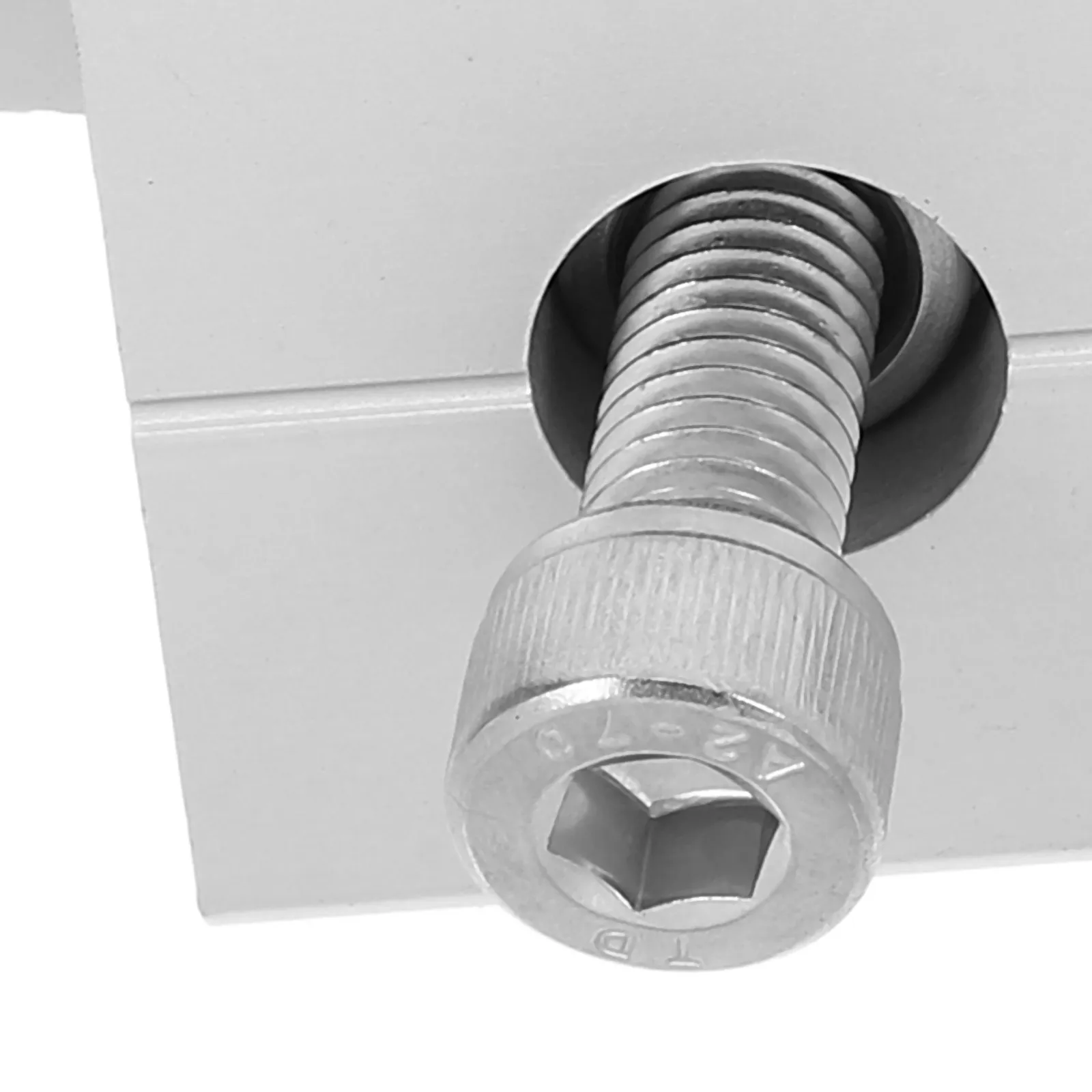 4Pcs Aluminum Alloy Solar Panel Mid Clamps Secure Mounting Hardware Hex Socket Head Cap Bolts for Commercial Residential Solar