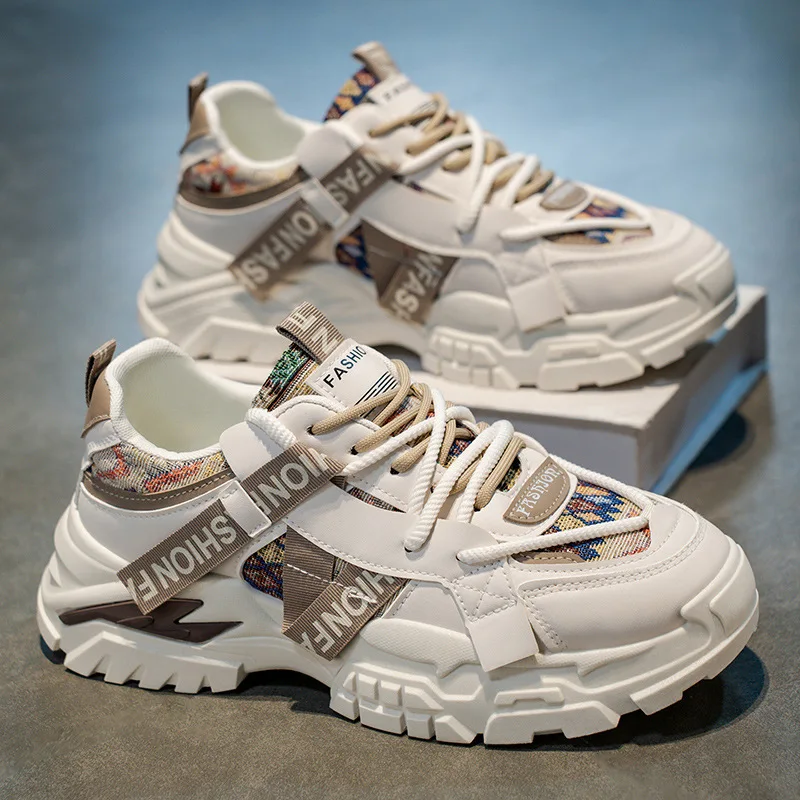 

Men's shoes 2025 Mesh sports shoes, a trendy brand for teenagers, versatile height-increasing casual shoes