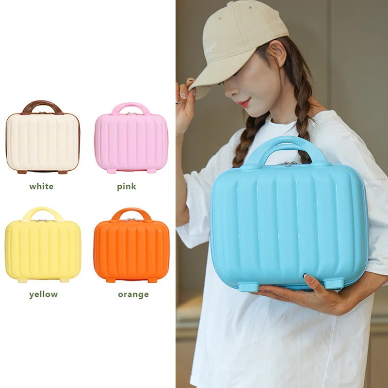 Bolsa de caja de cosméticos portátil de gran capacidad, bolsa de almacenamiento de cosméticos suave impermeable, bolsa de lavado a prueba de humedad, Maleta para viaje en casa