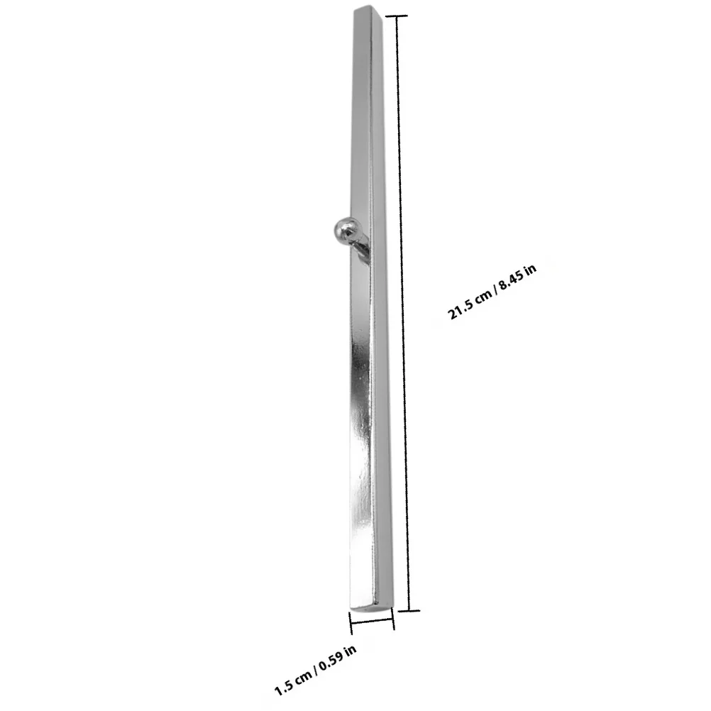 زوج واحد من ثقالة الورق المعدنية بتصميم مستطيل عتيق لمكتب الخط وأوزان الورق وحامل سطح الطاولة الآمن #6
