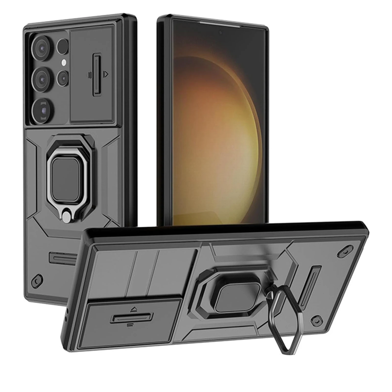 

Case for Samsung Galaxy S26/S26 Plus/S26 Ultra Slim Shockproof Wireless Charging Slide Camera Cover