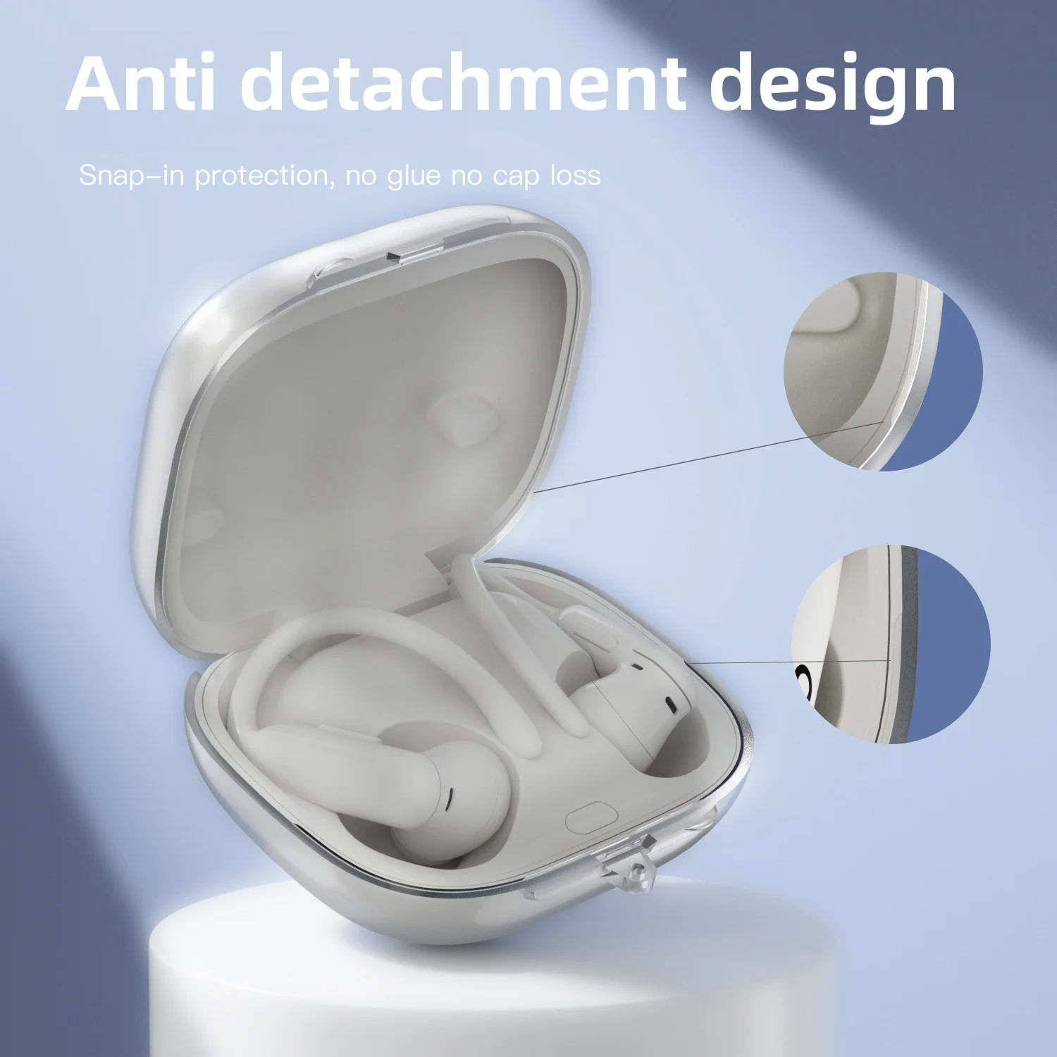 2025 Funda لـ Apple Beats Powerbeats Pro 2 غطاء شفاف من البولي يوريثان الحراري مضاد للسقوط حافظة سماعة رأس واقية لهاتف Beats Powerbeats Pro 2
