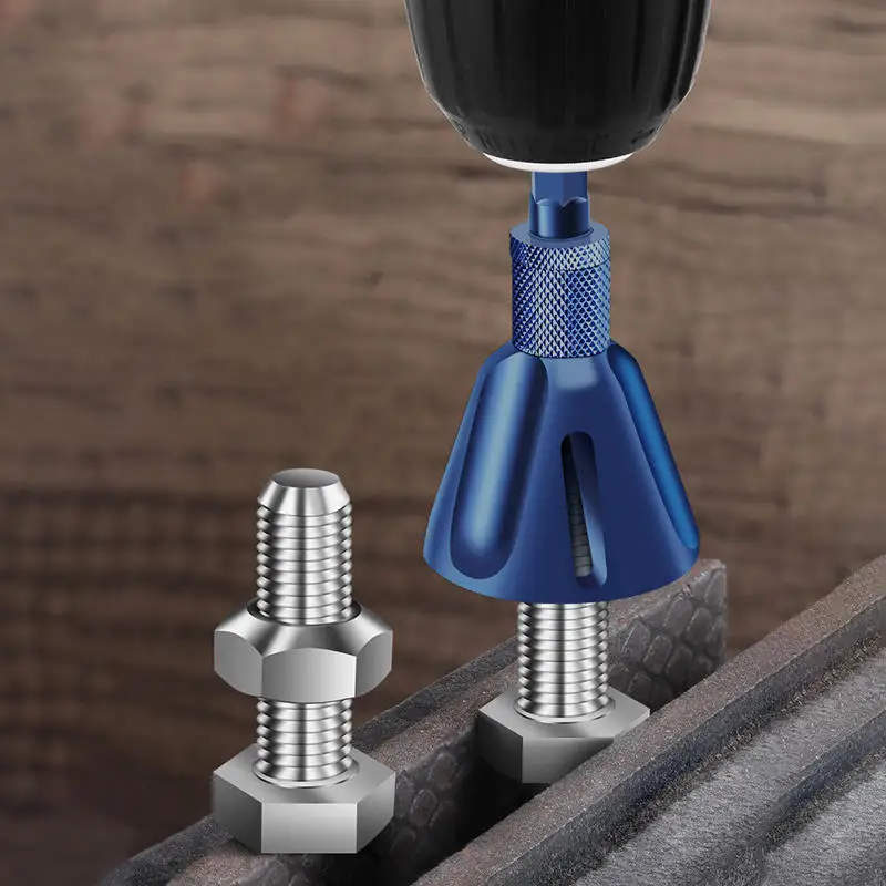 

Iron Burr Removal Maintenance Accessory For Bolt Rod Repair Alloy Screw Deburring Chamfer Thread Trimmer Tool