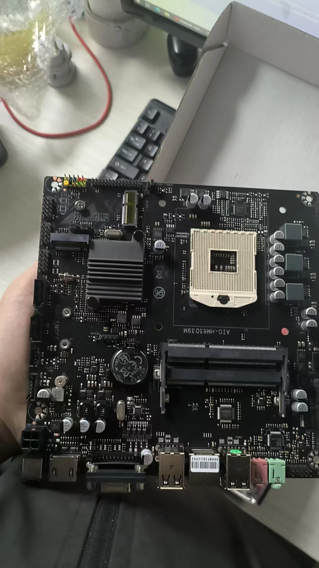 HM65 All-in-One Computer Motherboard DDR3 Memory with COM Interface ITX Industrial Control Motherboard DC12V-19V Power Supply