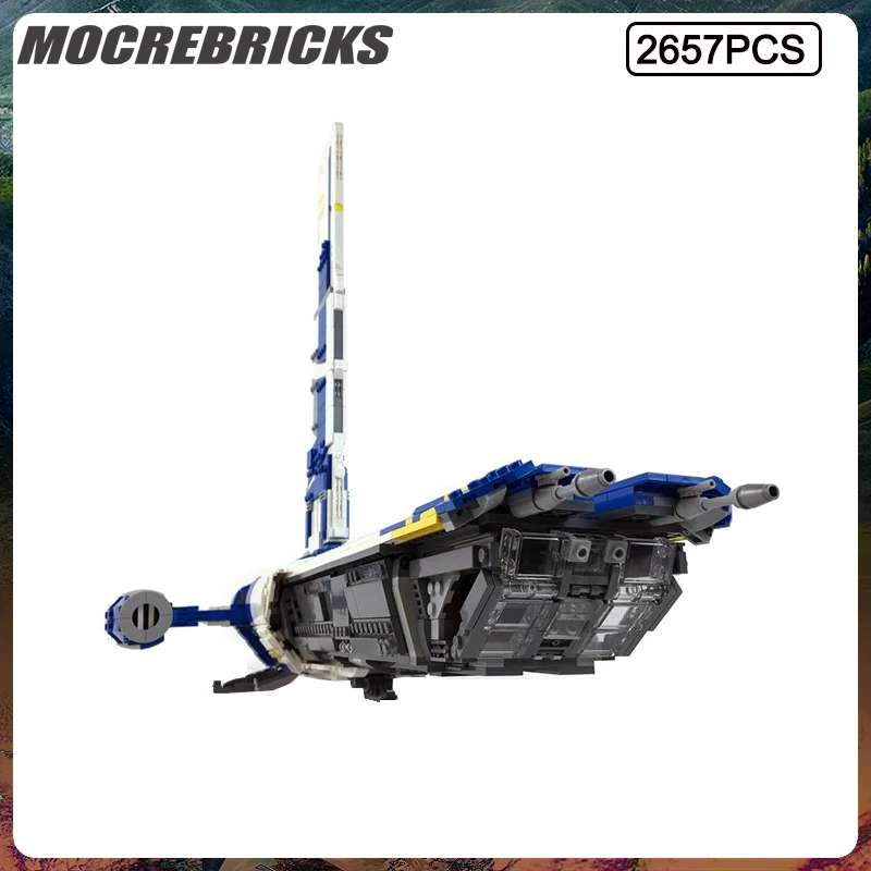 MOC Space War Series Ultimate Playset Scale Stinger Man Warships Assembling Building Blocks Model Set Kid's Brick Toy Xmas Gifts