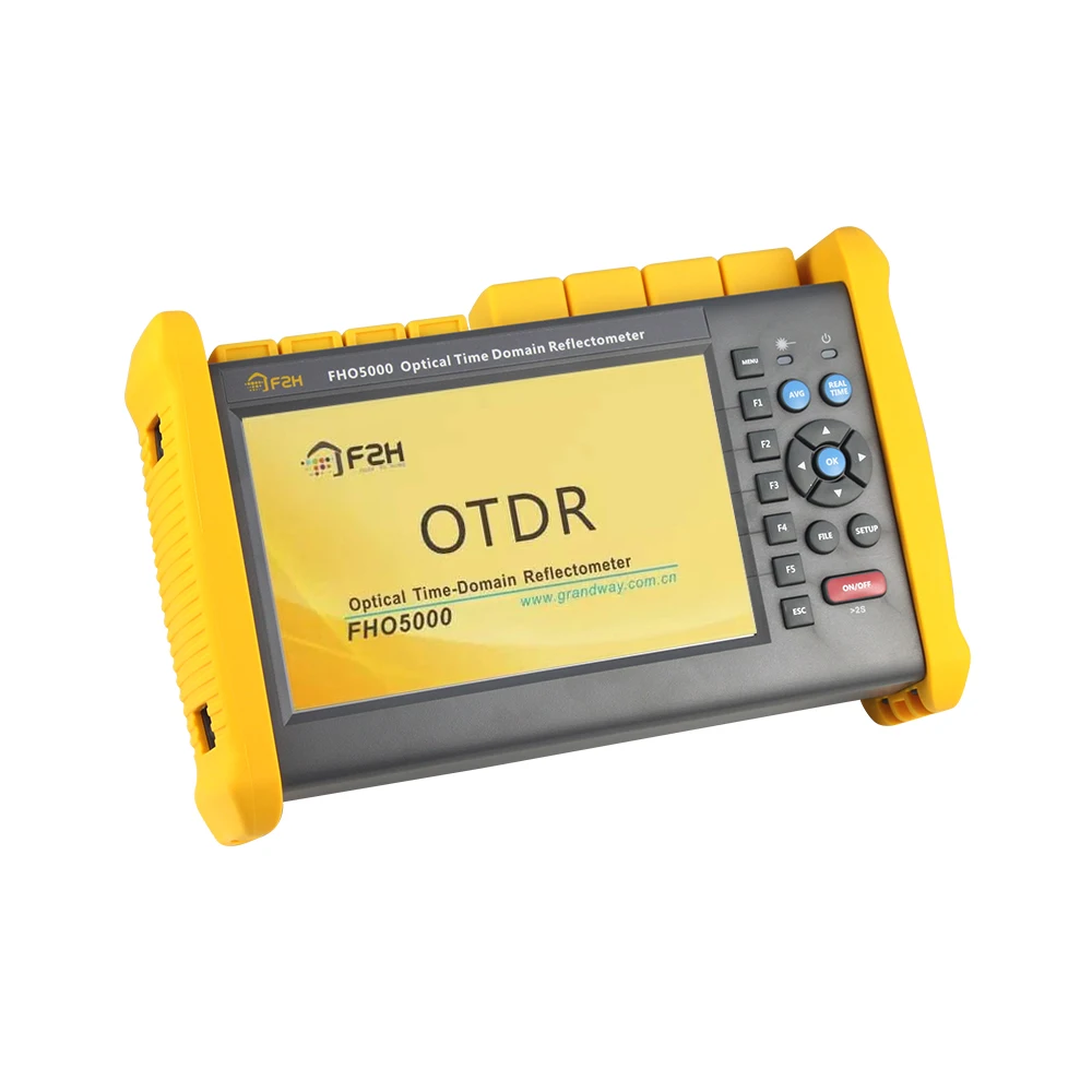 グランドウェイオリジナルFHO5000 Sm Otdr 1310/1550nm 35/33db内蔵パワーメーターVFLタッチスクリーンIOLM 100km