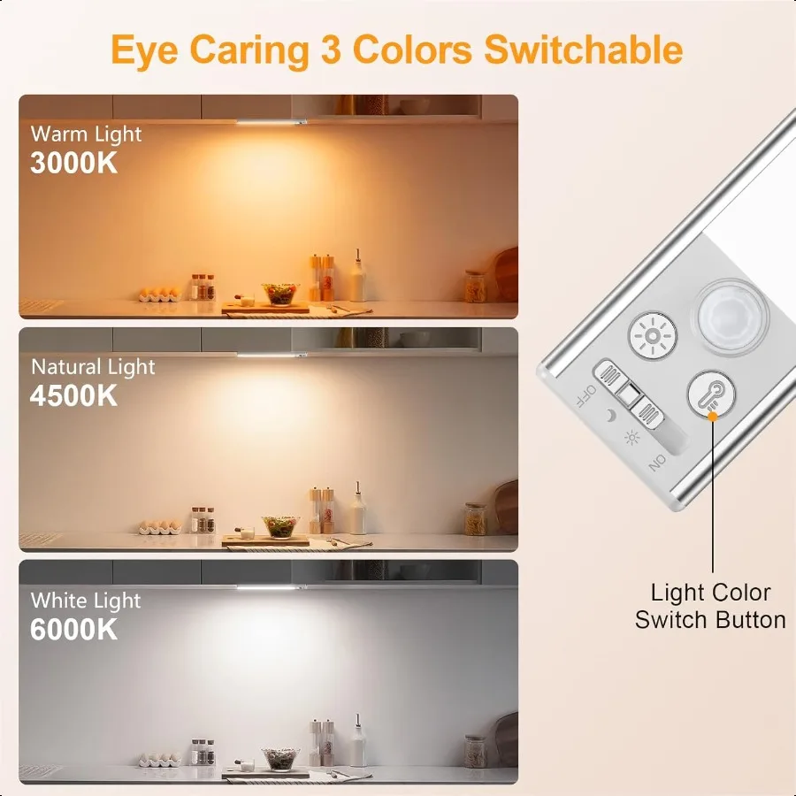 Under Cabinet Lighting 84 LED 3Color Under Cabinet Closet Lights