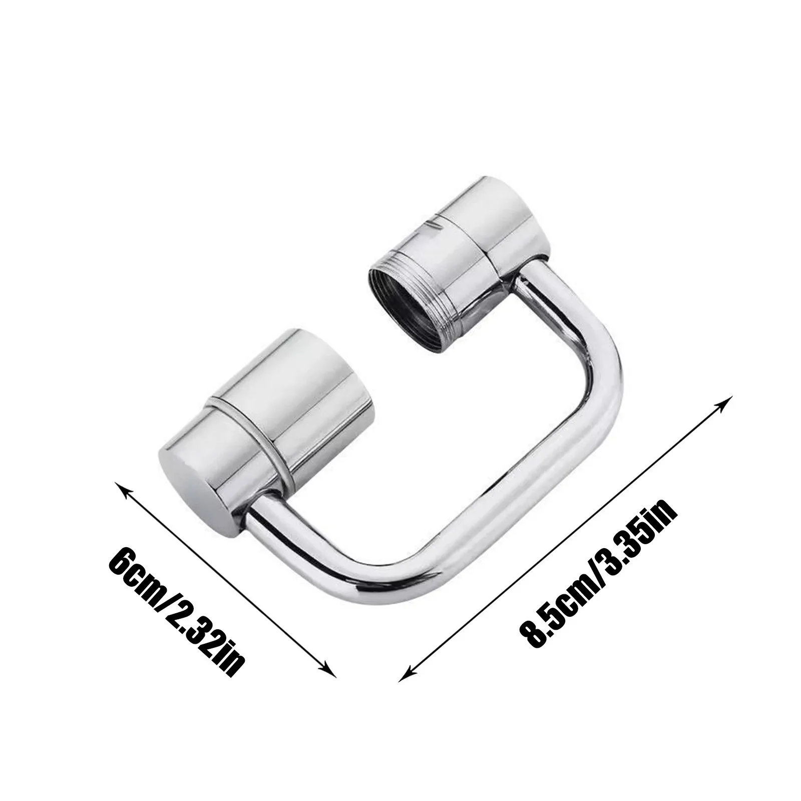 1pc Swivel Stainless Steel Kitchen Faucet Extender Universal Splashproof Dual Mode Bathroom Sink Accessories