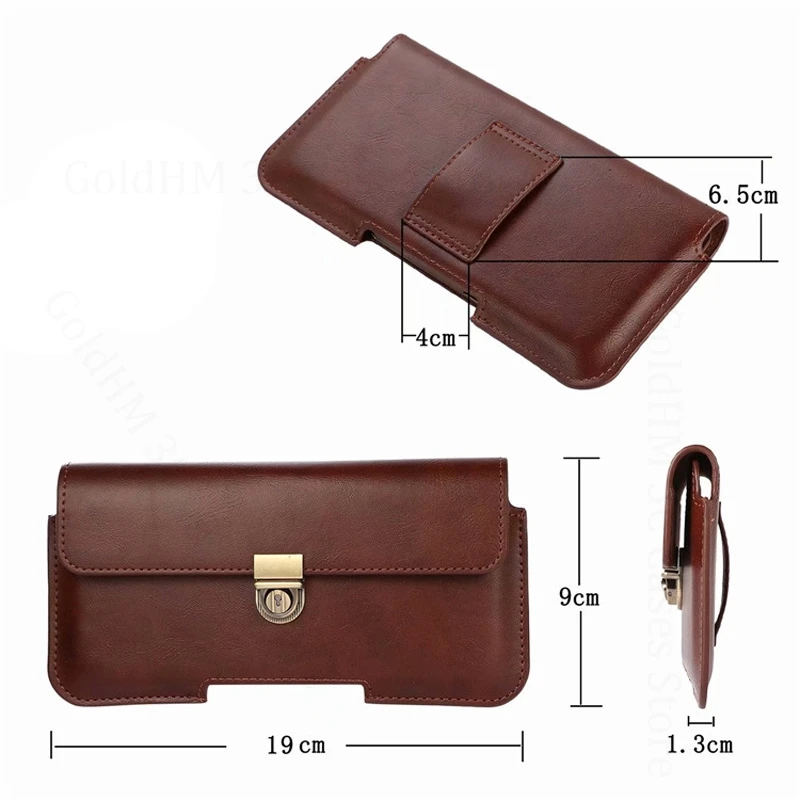 Leather Phone Case For iPhone 17 Pro Max Bag Buckle Waist Phone Belt Pouch For Apple 17 Air 16e 15 Pro Max 13 Mini 14 Plus Cover - Image 4