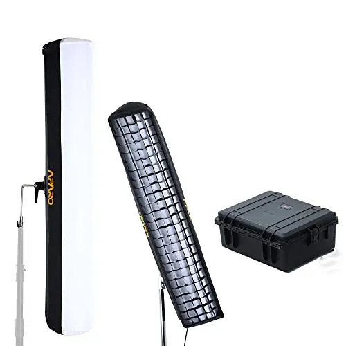 

Air Inflatable Panel 150W Bi-Color 3000K-5600K Flexible LED Panel Light with Air Softbox and Foldable Honeycomb Grid,