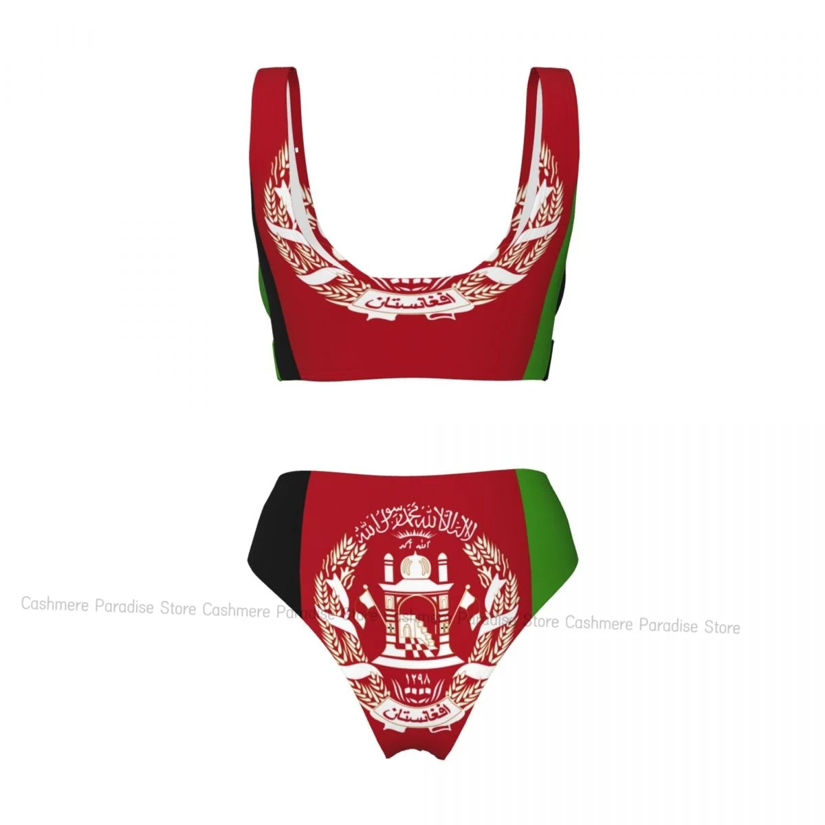Push-Up บิกินี่ชุดผู้หญิง 2025 อัฟกานิสถานธงชุดว่ายน้ําเซ็กซี่ผู้หญิง