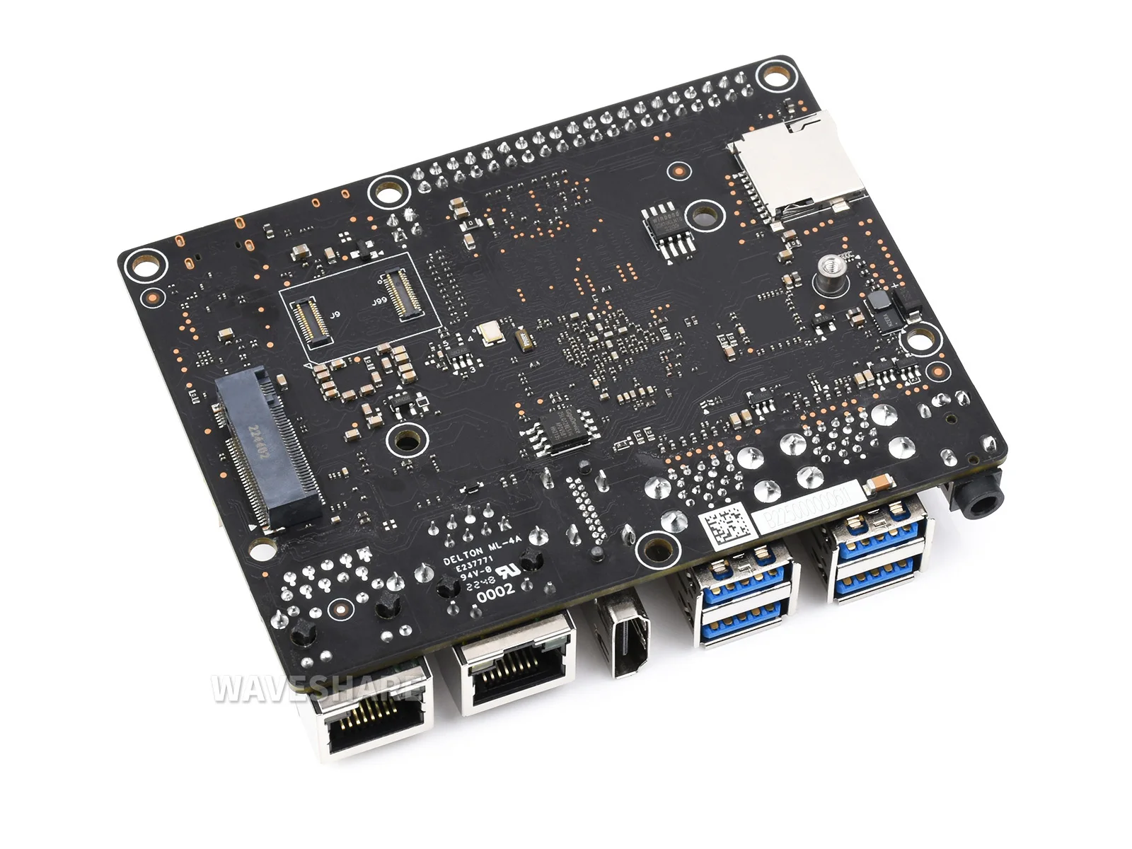 Computadora de placa única VisionFive2 RISC-V, procesador StarFive JH7110 con GPU 3D integrado, base en Linux