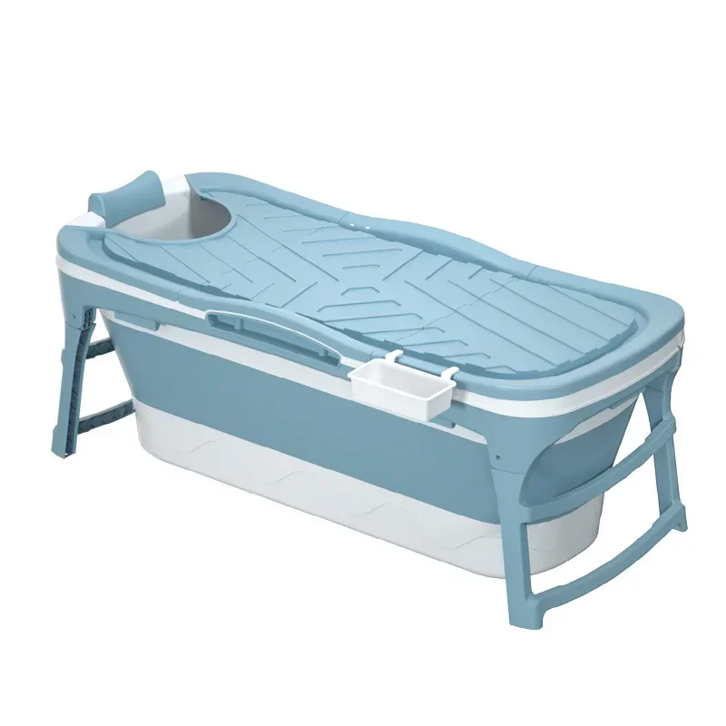 Foldable Bath Tub for Adult Portable Bath Bucket Quality Plastic Thickened Double-layer Bathtub Large Size Bath Barrel