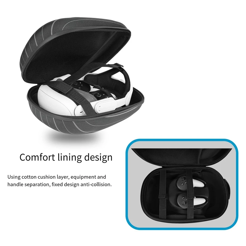Carrying Case +Face Cover + Hand Cover+ Blackout Nose For Meta Quest 3 Controller Carrying Case VR Accessories